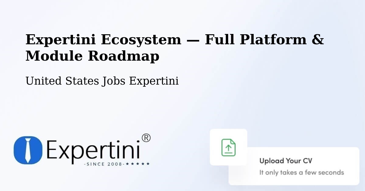 Expertini Ecosystem — Full Platform & Module Roadmap – Lakeside